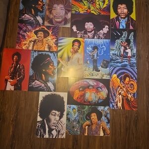 Set Of 15 Licensed Jimi Hendrix Posters 17x11"